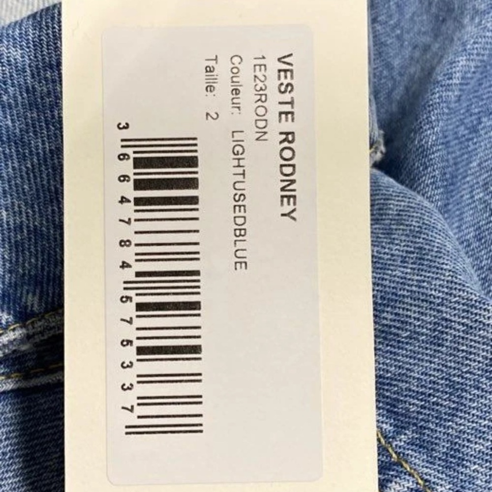 NWT ba&sh Rodney Denim Jacket Medium $385 retail - Picture 2 of 5